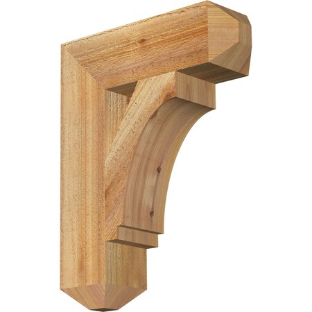 Ekena Millwork Imperial Craftsman Rough Sawn Bracket, Western Red Cedar, 4"W x 14"D x 18"H BKT04X14X18IMP04RWR